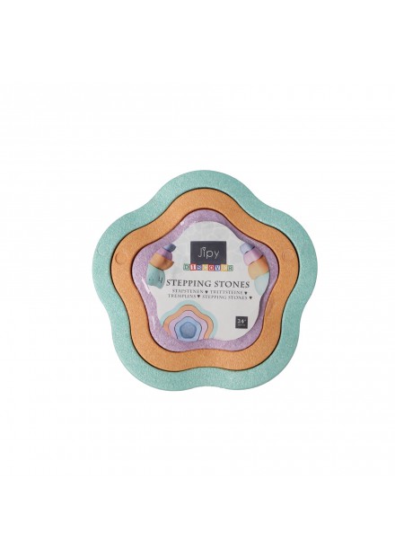 Stapblokken Jipy Discover 4 stuks pastel kleuren