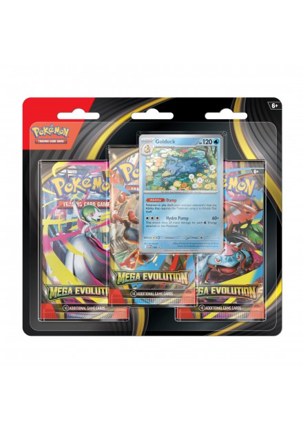 Pokémon - ME01 Mega Evolution 3-Pack Blister golduck