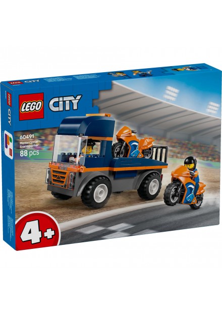LEGO City Great Vehicles 60491 Transportwagen Voor Motoren