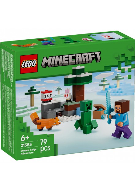 LEGO 21583 Minecraft Steve's Taiga Avontuur