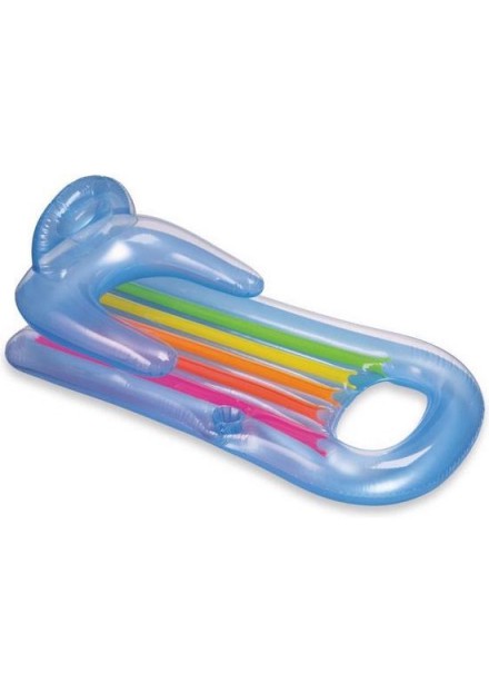 Intex King Kool luchtbed/stoel 160x85cm blauw