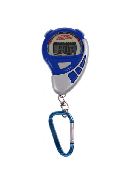 Sports Active Stopwatch met alarm blauw