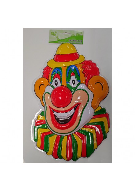 WANDDECORATIE MASKER   CLOWN 40 x  27 cm