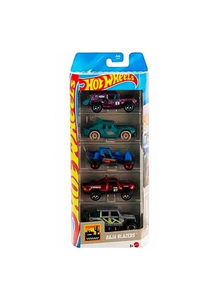 Hot Wheels Auto Diecast 5-Pack Baja blazers JBJ 82