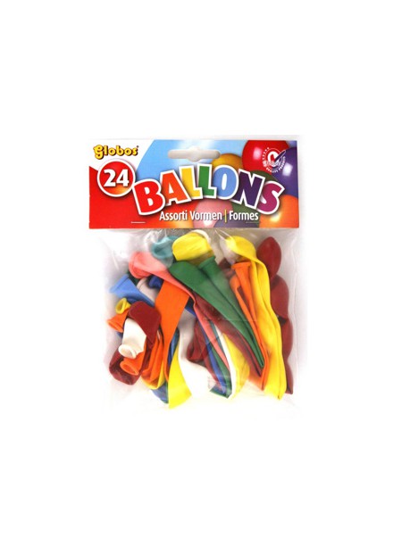 Ballon Vormen 24 Stuks Assorti