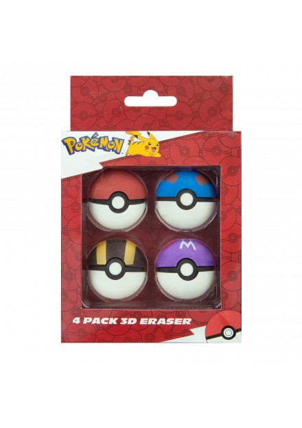 Pokeballen Gum 4 pack