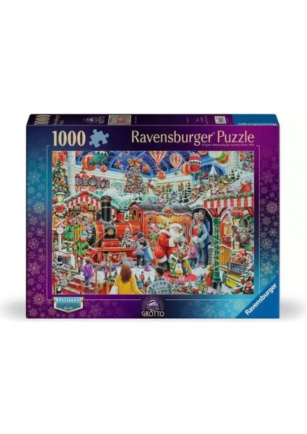 Ravensburger kerstpuzzel majestueuze stoomtrein 1000 stukjes
