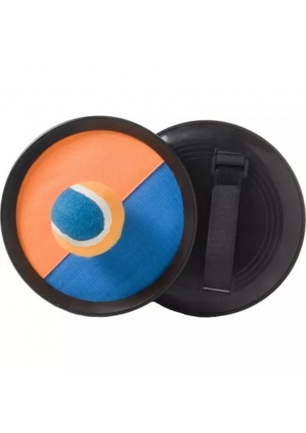 Vang en werpspel met klittenband oranje/ blauw