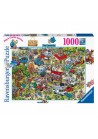 Ravensburger Comic puzzel  Holiday Resort 1000 stukjes