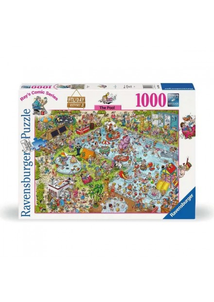 Ravensburger Comic puzzel  3 the pool 1000 stukjes