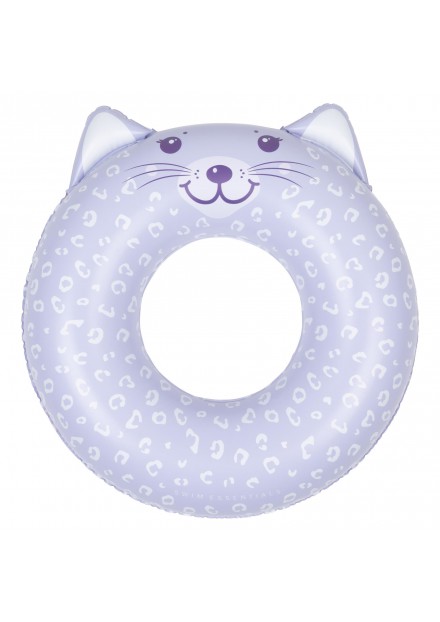 ZWEMRING lila leopard animal 55cm