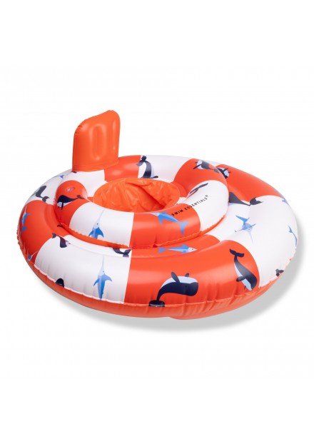 Zwemring Babysitter ocean stripes 69cm 0-1 jaar