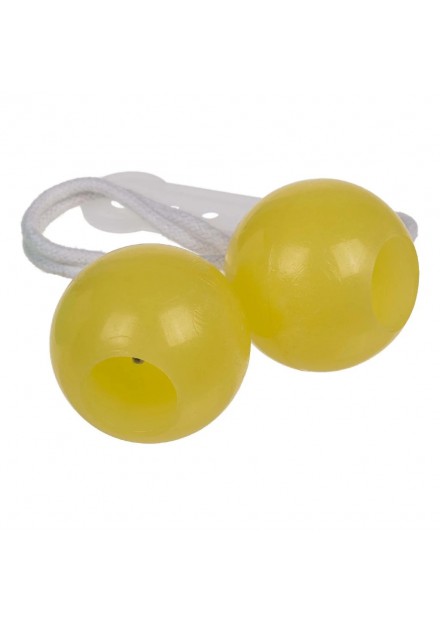 Click Clack  ball  Glow in the Dark geel