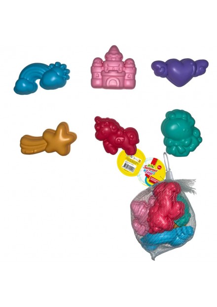 ZANDVORMEN UNICORN   6 DELIG SET