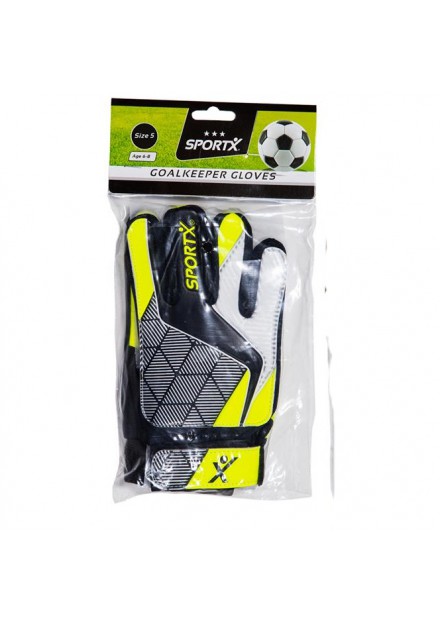 SPORTX KEEPERSHANDSCHOENEN MAAT 6 GEEL