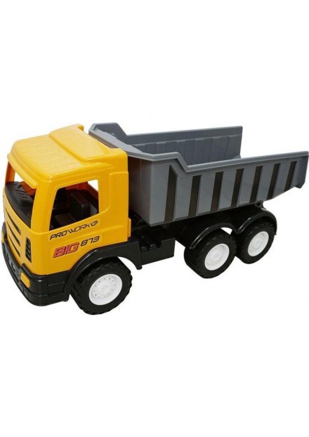 VRACHTWAGEN 70 CM MET 130 KG DRAAGKRACHT geel/grijs