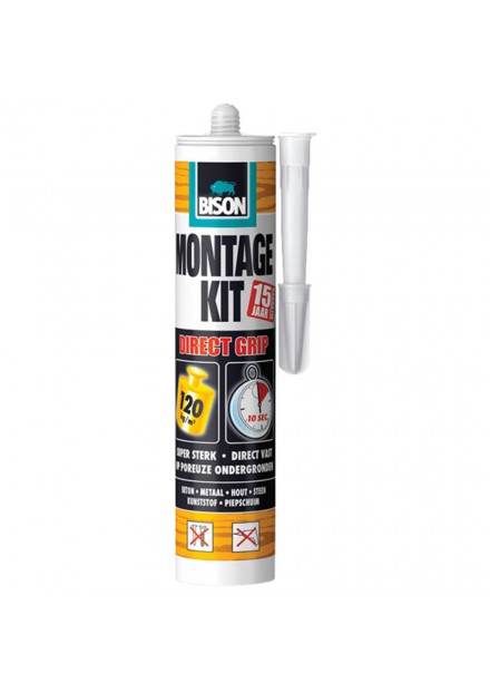 Bison Montagekit Direct grip Wit 370 g Koker