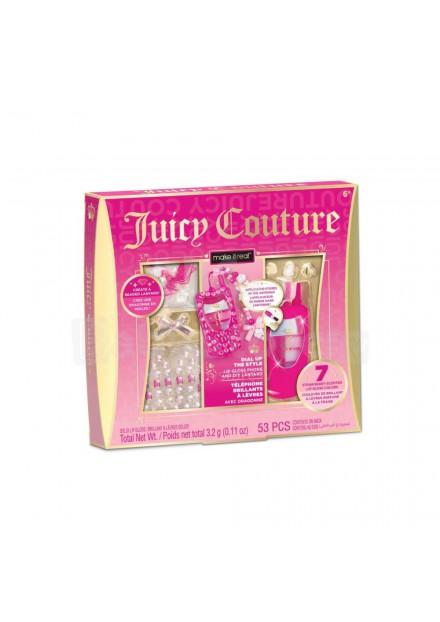 Juicy couture lipgloss telefoon en nagelset
