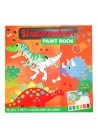 Waterverf kleurboek MET KWASTJE  DINO