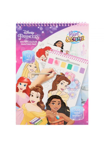 Disney princess waterverfsetboek