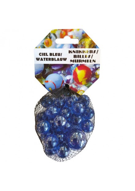 KNIKKERS 20+1 kristal waterblauw