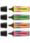 Tekst markers 4 Stabilo BOSS splash in etui
