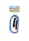 Outdoor fun parelmoer springtouw  5 meter.r blauw