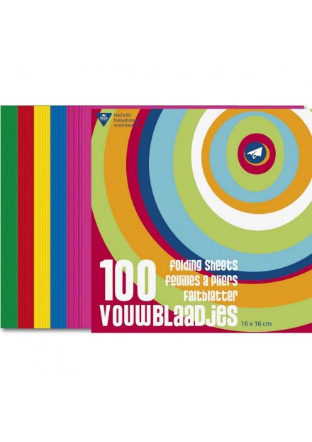 VOUWBLAADJES 16X16 CM 100 STUKS