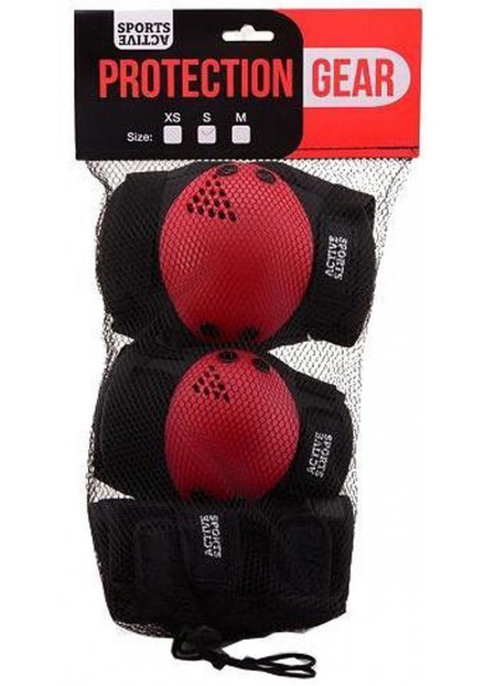 Beschermset Sports Active Junior Rood -DELIG MAAT  S