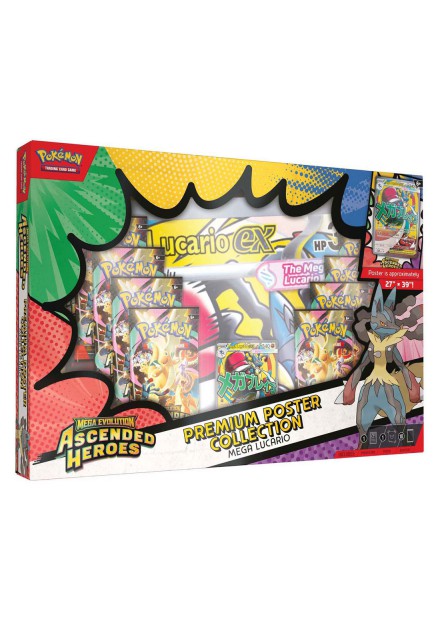 Pokémon TCG ME02.5 Ascended Heroes Premium Poster Collection lucario