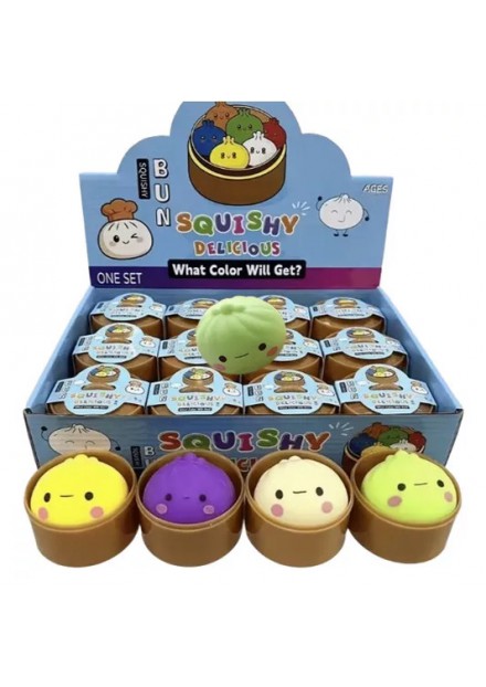 Squeezy Dumpling Basic  5cm Assortie
