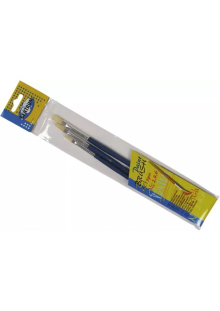 penselenset platte 3delig