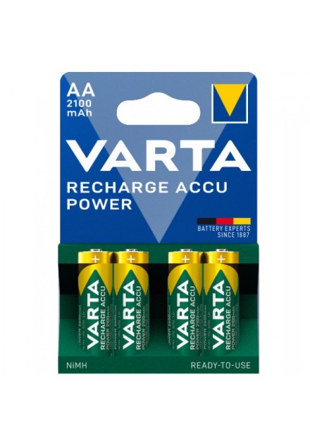 Batterijen AA 4 Stuks Varta Oplaadbaar