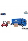 Kids Globe Man Vrachtwagen 17cm met vorkheftruck 10 cm