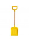 Strandschep  52cm  Met Houtsteel geel
