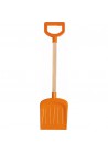 Strandschep  52cm  Met Houtsteel oranje