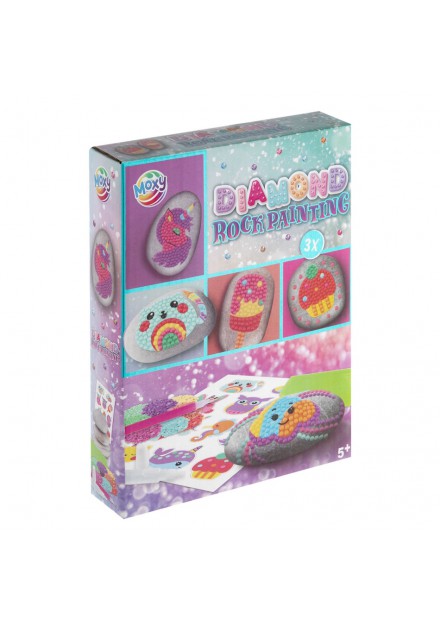 Moxy Diamond rock painting set