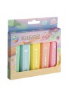 Tekst markers  5 stuks pastel