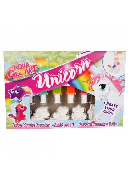 Unicorn 3D aqua gel figuren maken set