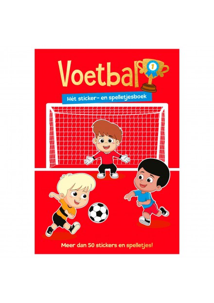 Voetbal-sticker-en spelletjesboek