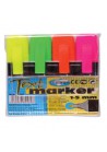 4 tekst markers in etui