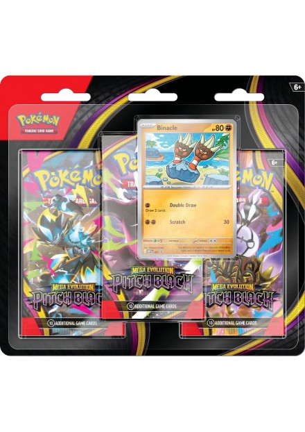 Pokémon TCG Pitch Black 3-Pack Blister Binacle