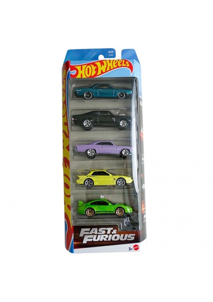 Hot Wheels Auto Diecast 5-Pack J BJ80 – Fast & Furious