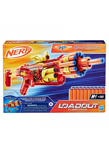 Nerf loadout flarefusion + 100 darts extra gratis