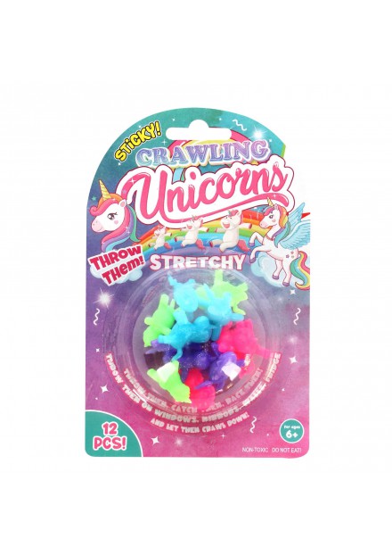 Unicorn Kruipende sticky raamlopers 12 stuks