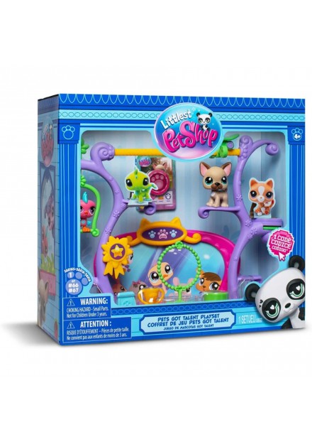 Littlest pet shop got talent playset 2 diertjes