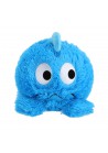 Pluchiez bal bouncing furry 23 cm blauw