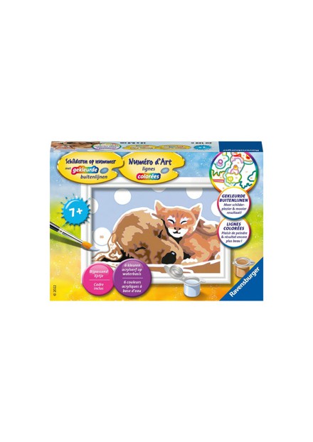 Ravensburger Schilder Op Nummer Knuffelvriendjes