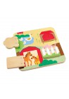 Fisher-Price houten kiekeboo boerderijdieren 12m