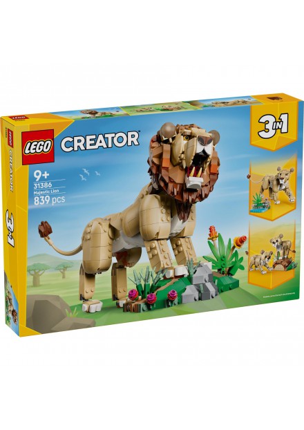 LEGO 31386 Creator Wilde Dieren: Majestueuze Leeuw